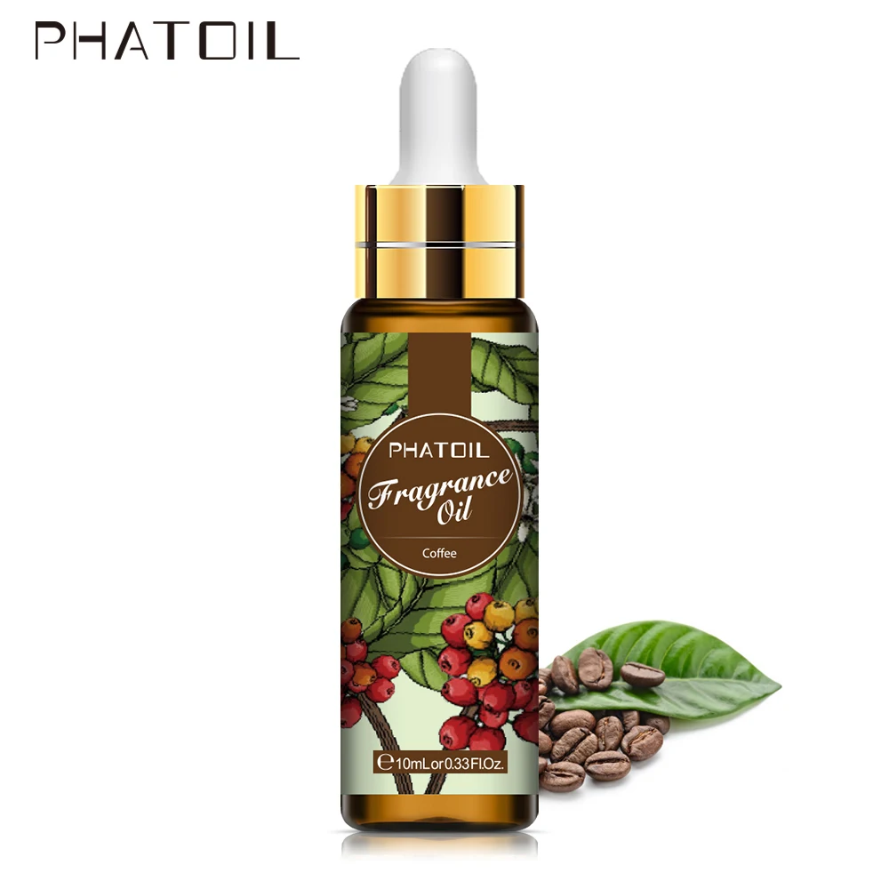 10 ml mit Pipette Kaffee Meeresbrise Duftöl für DIY Zuhause Aromadiffusor Moschus Frisches Leinen Babypuder Magnolie Kaugummi Image