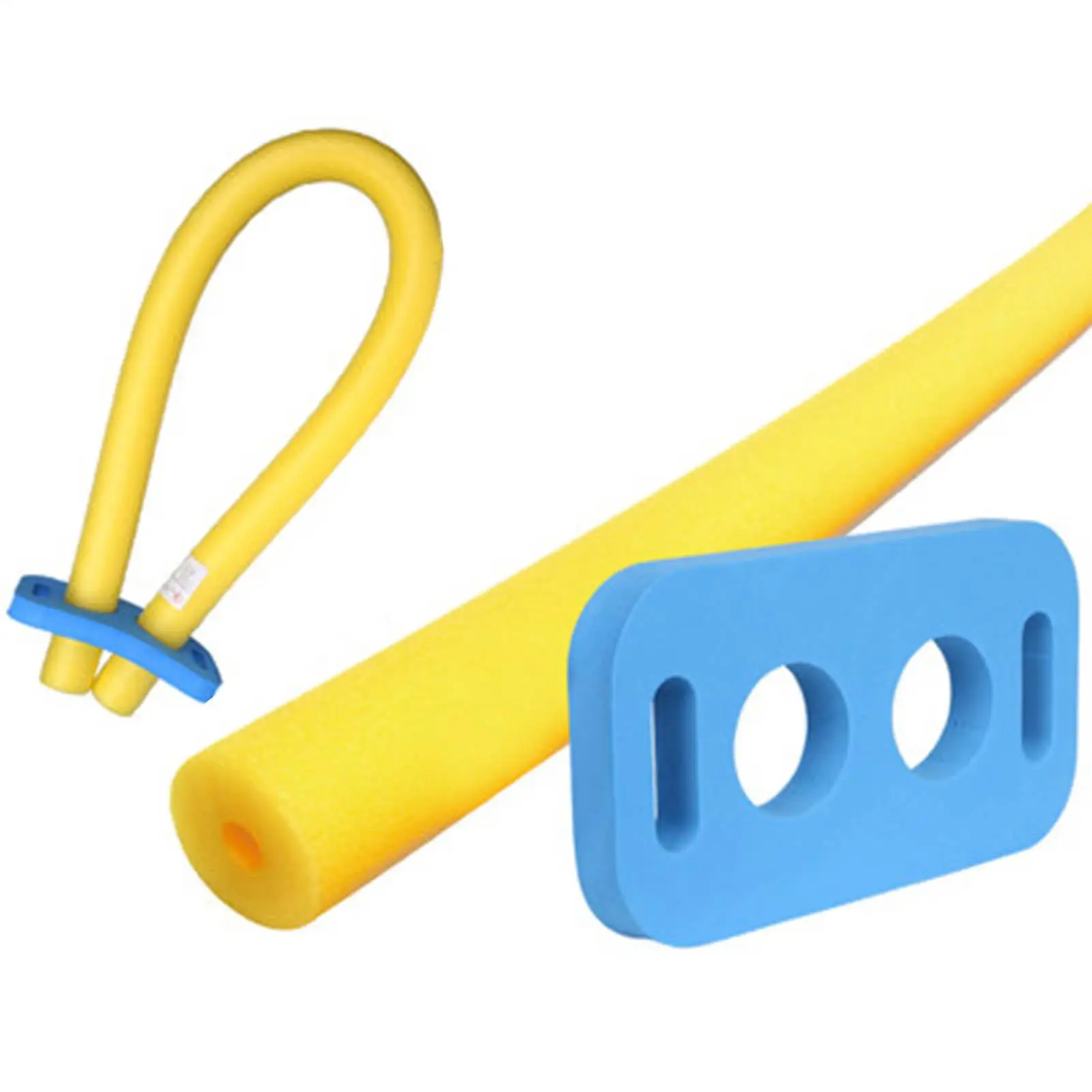 Schwimmnudel-Anschluss, EVA-Schwimmstab, Schaumstoff-Anschluss mit 2 Kreuzlöchern, Kinder-Schwimmnudel für Poolstühle, Zubehör Image