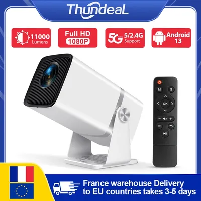 ThundeaL TD80W Full HD 1080P Projektor Android 4K WiFi 3D Smart Heimkino TD80 Mini Tragbare Projektor Treffen video PK HY320