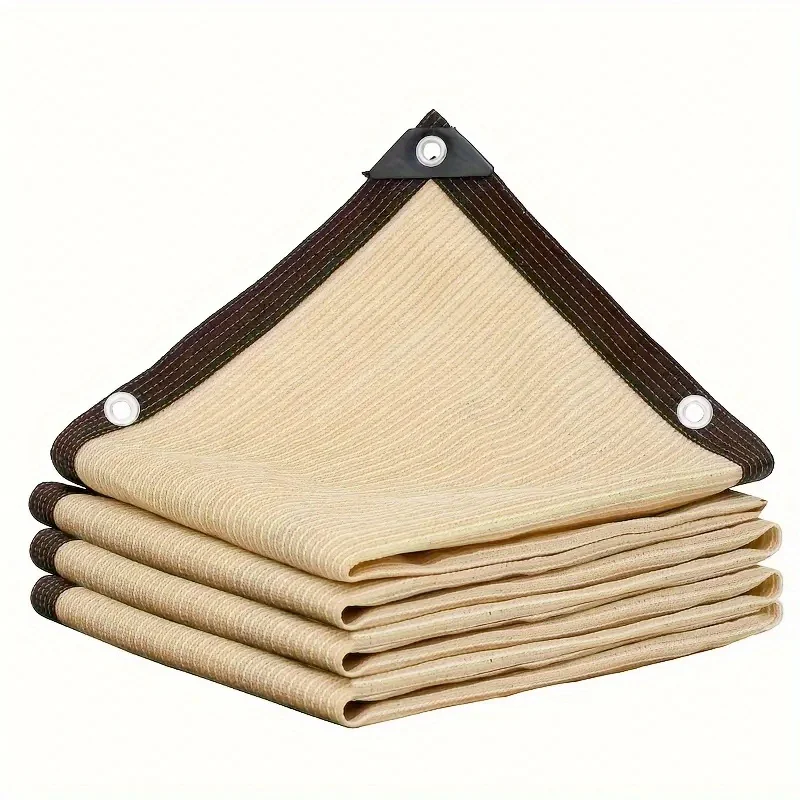 Sonnenschutztuch für den Garten, Sonnenschutz, Netznetz, Baldachin-Abdeckung, Anti-UV-Markise, Anti-Hitze, mit Ösen, Hinterhofbedarf Image