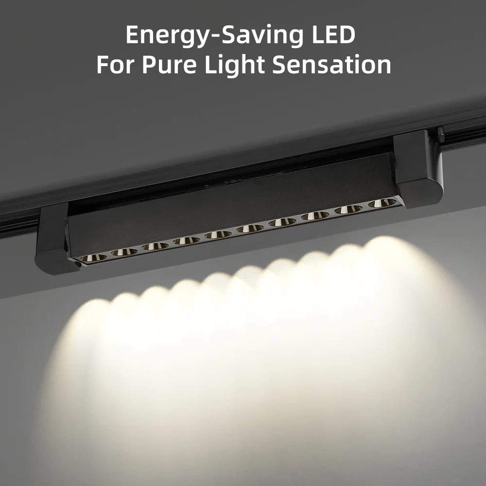 2025 NEUE Schienenleuchte LED Spot AC85V-265V Lange Streifen Schienenstrahler Hängende Beleuchtung Wohnzimmer Küche Decke Schienen Lampe Set Image