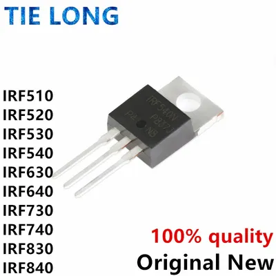 10PCS IRF510 IRF520 IRF530 IRF540 IRF640 IRF720 IRF740 IRF830 IRF840 IRF630 TO220 IRF510N IRF540N IRF520N IRF530N IRF640N IRF730 Image