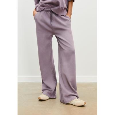 Stradivarius Faded straight fit joggers Purple M