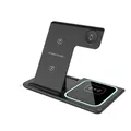 Caricabatterie wireless pieghevole 3 in 1 Compatibile con iPhone 14 13 12 11 Caricabatterie wireless veloce Pro-Max/plus/XR XS X Compatibile con la soluzione Apple Watch e Air pods per non avere 4