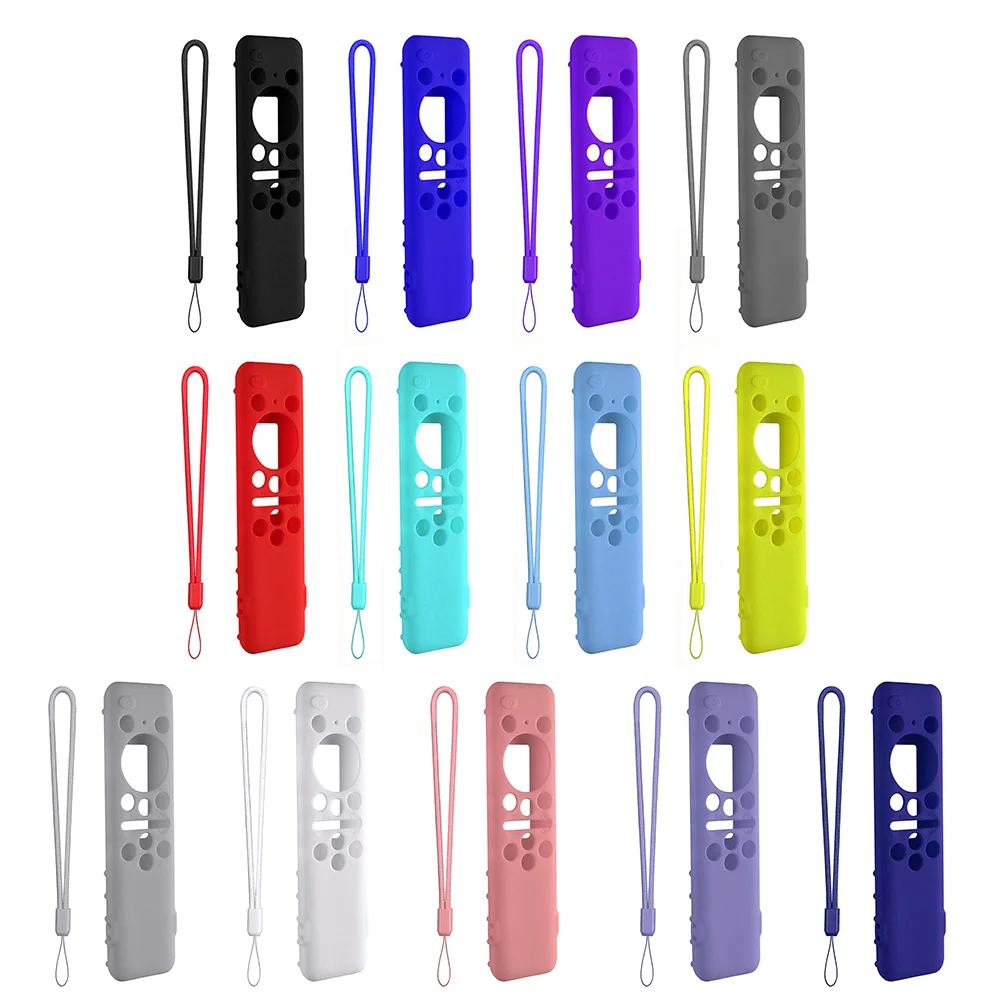 Fernbedienungshülle BN59-01432A 01432B Fernbedienungsabdeckung Schutz Silikon mit Trageband für Samsung 8K Neo QLED HDR Smart TV Image