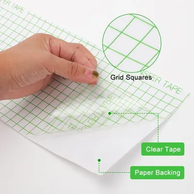 Transferband für selbstklebendes Vinyl, starkes Tack/Medium Tack Vinyl-Transferband für Schilder, Aufkleber, Abziehbilder, Wände, Türen und Fenster Image