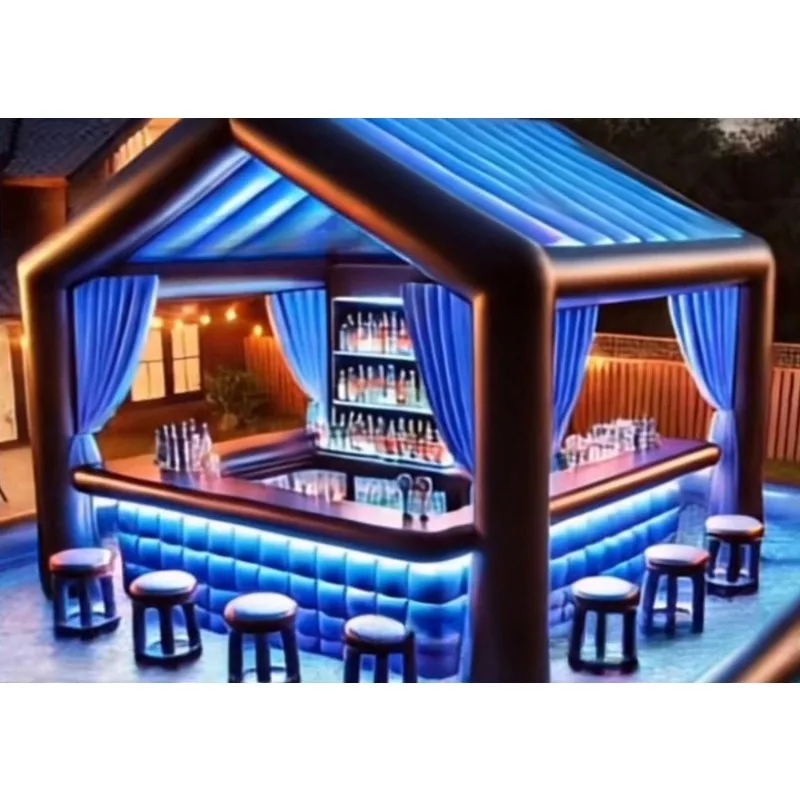 Aufblasbare Stange, bewegliche aufblasbare Poolbar, Partysammlung, Kinderspiel, Naughty Fort Image