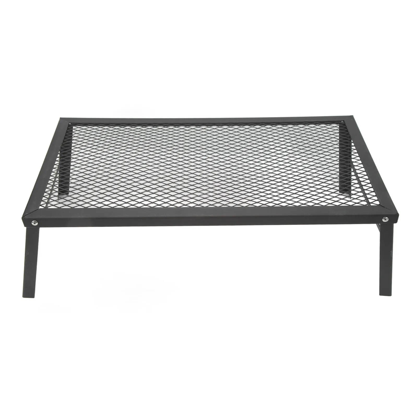 Klappbares Camp-Feuerregal, zusammenklappbarer Lagerfeuergrill, robustes Eisen, wasserdicht, tragbar, Camp-Feuer-Kochregal für Grill im Freien Image