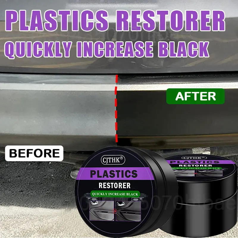 Auto Kunststoff Restaurator Beschichtung Mittel Zurück Zu Schwarz Glanz Auto Kunststoff Gummi Leder Wiederherstellung Auto Polnischen Reparatur Beschichtung Renovator Image