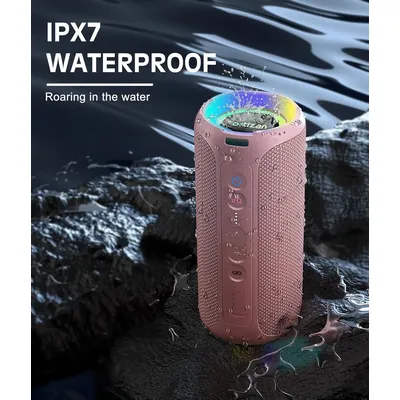 Ortizan X8 Pro, wasserdichter tragbarer Bluetooth-Lautsprecher, RGB-Leuchten, Premium-Klangqualität Image