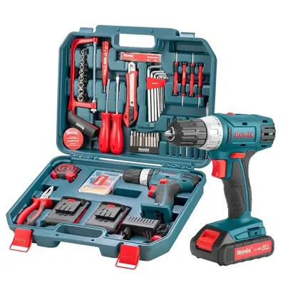 Ronix Power Tools Combo Set Akku-Bohrschrauber Andere Handschlüssel Werkzeugkasten-Set Werkzeugsätze