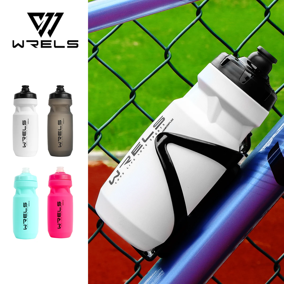 Sport Wasser Flasche PP5 Tragbare Große Kapazität Trinken Flasche Auslaufsicher Langlebig Wasser Flasche Squeeze MTB Rennrad Flasche Image