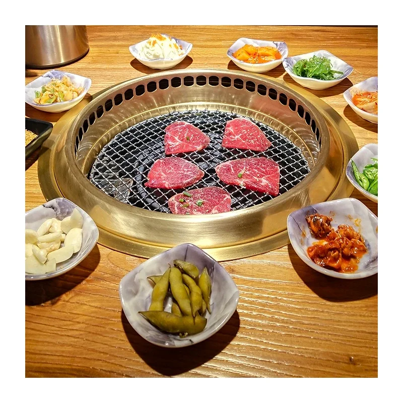 Pinnovo Korean Restaurant Commercial Samgyupsal Yakiniku Elektrischer Indoor-BBQ-Grilltisch mit Hotpot-Grill Image