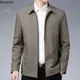 Primavera autunno colletto rovesciato da uomo Business Social Blazer giacche moda ufficio abiti cappotti abbigliamento Casual da uomo di alta qualità