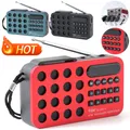 Radio FM tascabile Mini altoparlante wireless Bluetooth solare Radio digitale ricaricabile a batteria Ricevitore altoparlante incorporato