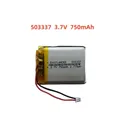 Batteria Li Lipo di ricambio ai polimeri di litio da 3,7 V 750 mAh 503337 JST 2 pin 1.0/1.25/1.5/2.0/2.54mm connettore per fotocamera GPS LED