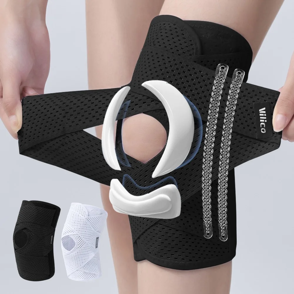1PC Sport Kneepad Männer Frauen Druck Elastische Knie Pads Arthritis Gelenke Schutz Fitness Getriebe Volleyball Brace Protector