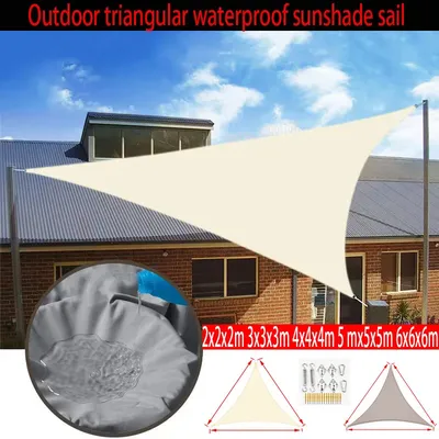 Outdoor dreieckige sonnenschirm sonnenschirm sonnenschirm sonnenschirm leinwand camping sonnenschirm große outdoor sonnenschirm garten terrasse