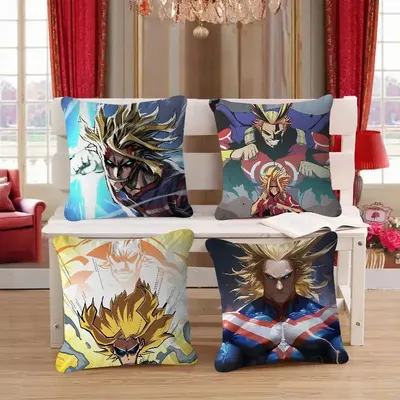 Anime All Might personalisiertes Bild Text Home Dekokissen Haushaltsgeschenke 45x45cm Image