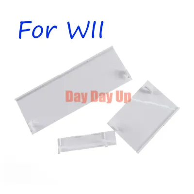 20sets Replacement New White Black Memeory Card Door Slot Cover Lid 3 Parts Door Covers for Nintendo Nintend Wii Console