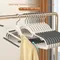 10Pcs New White/Orange/Grey Multifunctional Wet and Dry Household Hanger Suitable for Hanging Clothes Bedroom Wardrobe Anti-Slip