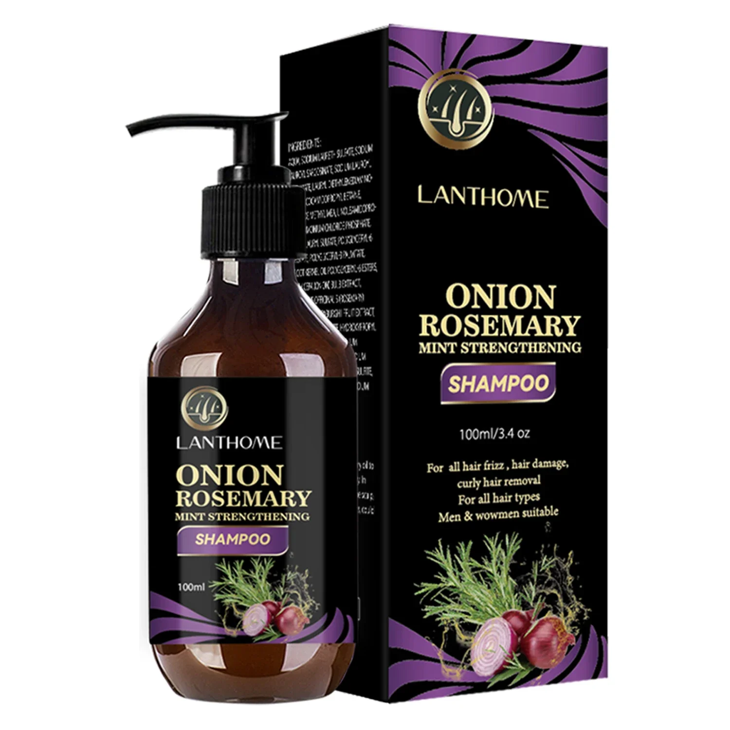 Hair Shampoo For Fast Hair Growth Rosemary Onion Hair Regrowth Shampoo Anti Hair Loss Effective Within 7 Day Hair Care Spray
