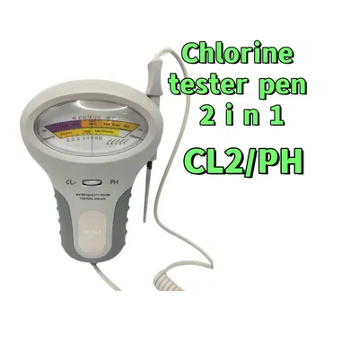 High Accuracy Portable pH Meter & Chlorine Tester for Water Quality Analysis in Swimming Pools
