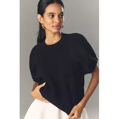 By Anthropologie Crew-Neck Knitted T-Shirt