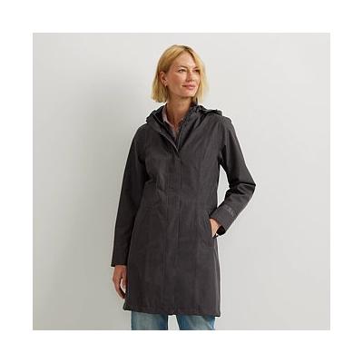 Eddie Bauer Women's Girl On The Go Waterproof Trench Coat Waterproof Rain Jacket - Aubergine - Size S