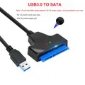 Cavo da USB 3.0 a SATA a 22 pin Convertitore adattatore da SATA a USB 3.0 Supporto disco rigido SSD HDD esterno da 2,5/3,5 pollici Sata