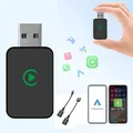 Adattatore CarPlay cablato a wireless 2 in 1 e adattatore wireless Android Auto Plug & Play 2025 Nuovo aggiornamento A