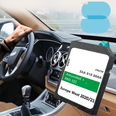 GPS-Karte für Skoda Octavia/Superb/Rapid/Praktik/Fabia Auto-Update 2020/21 RNS 315 Navigation SD-Karte Upgrade West Europe Map Image