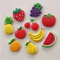 Set di magneti da frigorifero colorati a forma di frutta da 5 pezzi, magneti di frutta in plastica per lavagna, decorazioni per la casa - Nessun potere necessario