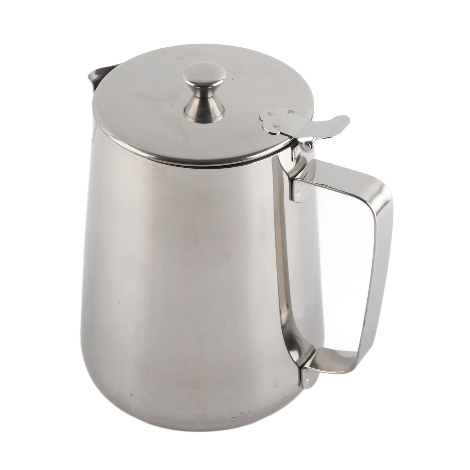 Milchschaumbecher, Schaumkrug aus Edelstahl 304, mit Griff, auslaufsicherer Vakuum-Isolierbecher, bequemer Griff, stark/langlebig Image