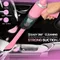 Pink mini vacuum cleaner, wireless car inhaler, USB charging, portable, mini and powerful household appliance air cleaner