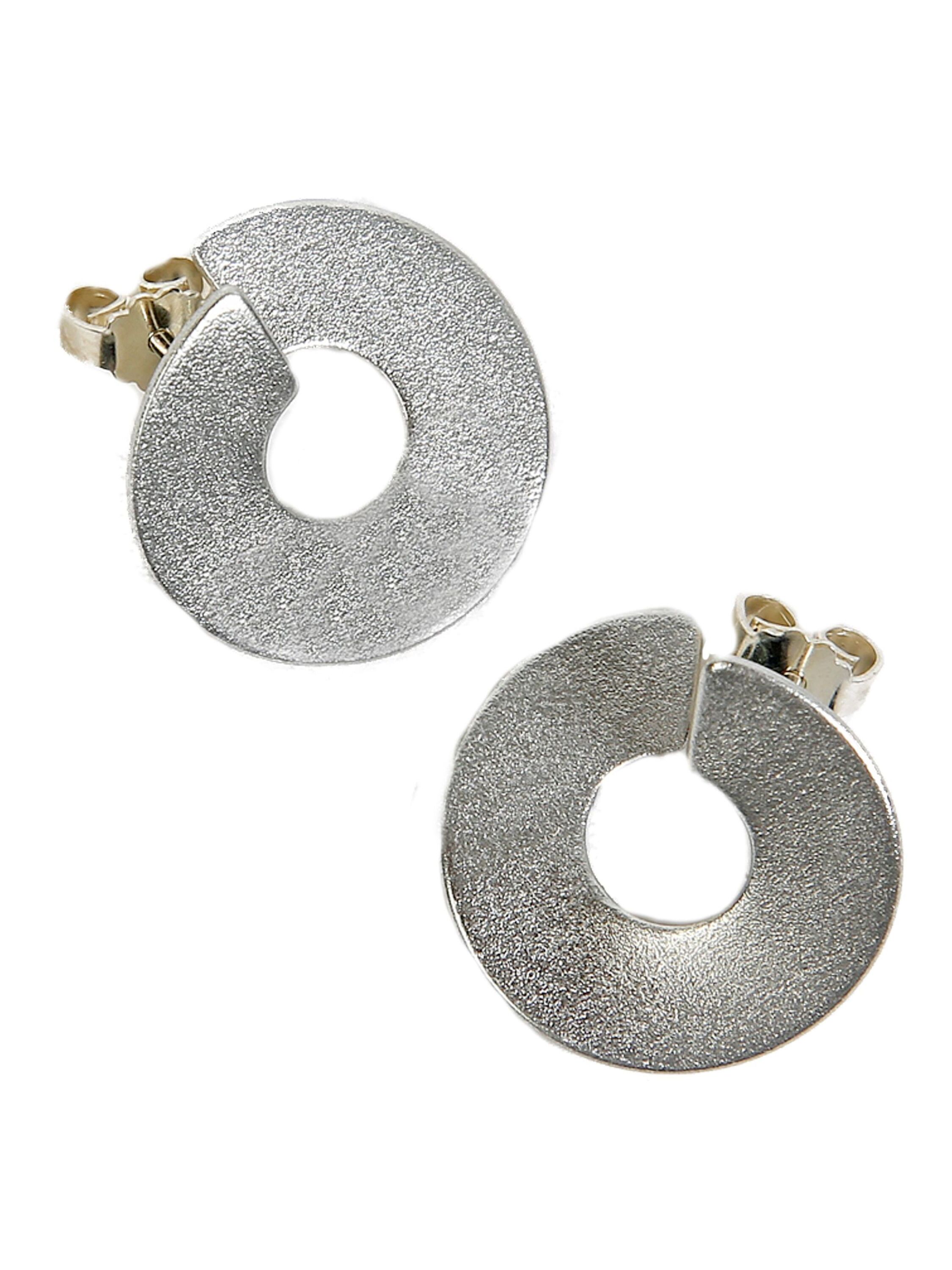 DeMarie Ohrringe eloxiertes Aluminium silberfarben Image