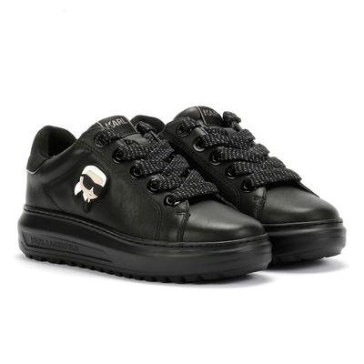 Karl Lagerfeld Kapri Lug Karl NFT Lo Lace Damen Sneaker Aus Schwarzem Leder Image