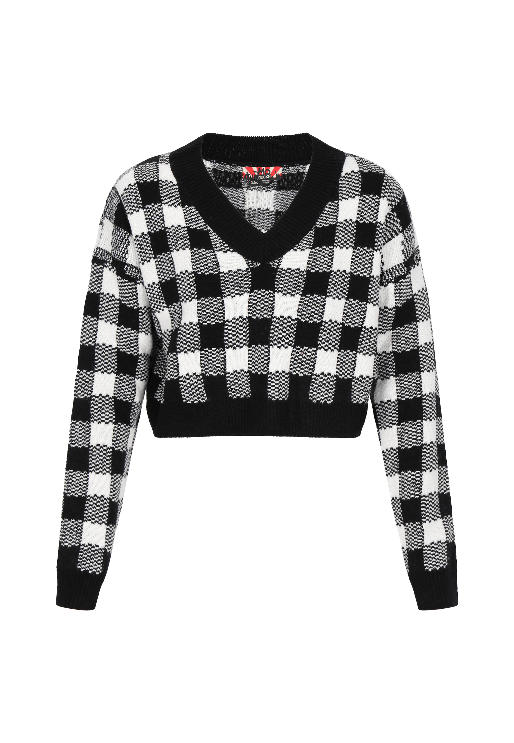 Mymo Pullover Frauen schwarz-weiß M/L