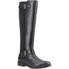 Hush Puppies Daphne Leder Damenschuhe schwarze Stiefel
