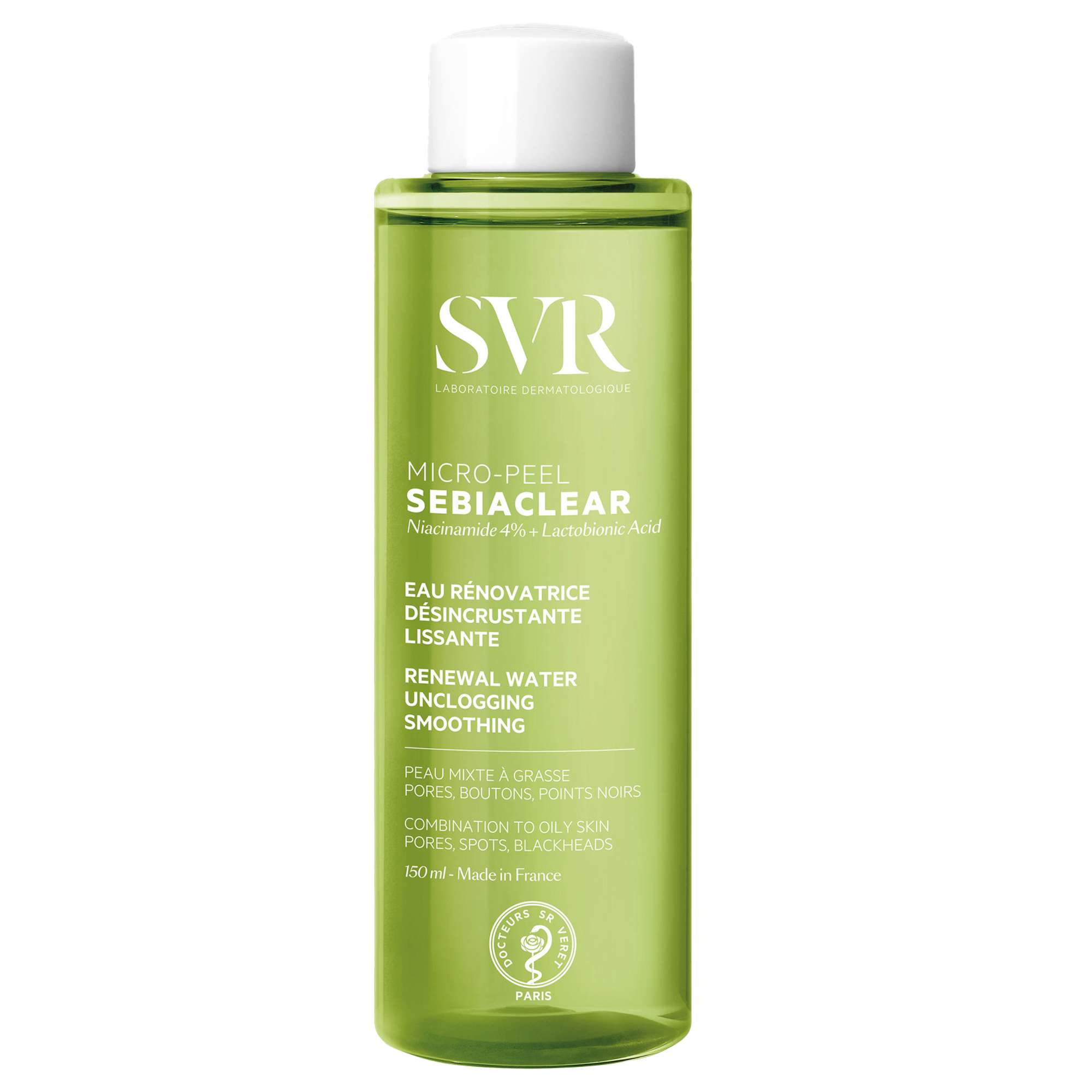 SVR Sebiaclear Micro-Peel Entgiftende Erneuerungsessenz 150ml für zu Akne neigende Haut Image