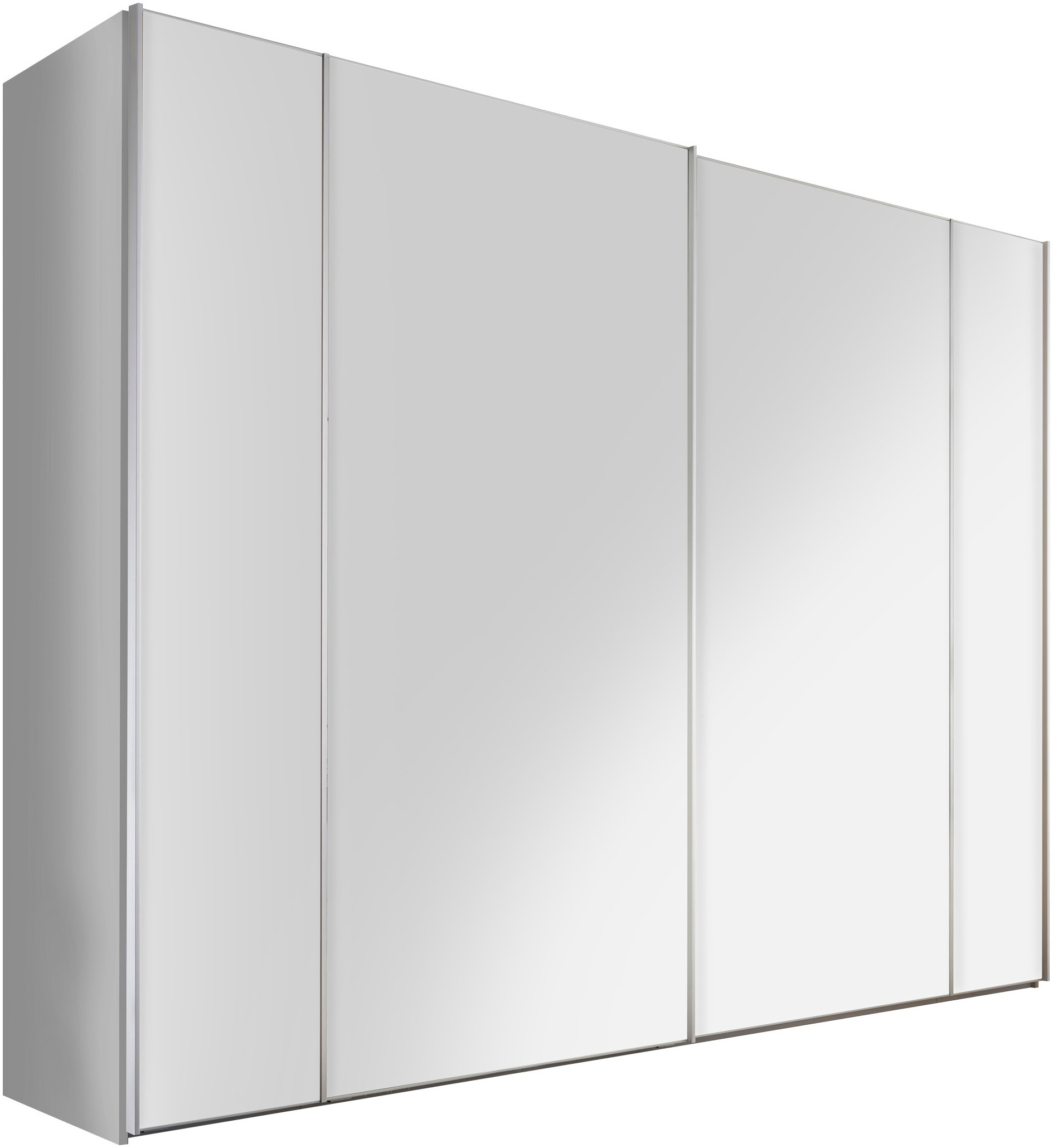 Schwebetürenschrank STAUD "Sonett 100, Made in Germany", weiß, B:298cm H:240cm T:68cm, Holzwerkstoff, Schränke, mit vier verschiedenen Ausstattungsvarianten Image