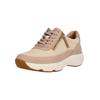 Sneaker CLARKS "Tivoli", Damen, Gr. 37, beige, Leder, klassisch, Schuhe, im leichten Design mit praktischem Reißverschluss