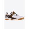 Hallenschuh LOTTO, Gr. 32, weiß (weiß, gold), Synthetik, Mesh, sportlich, Schuhe, - mit nicht-färbender Sohle