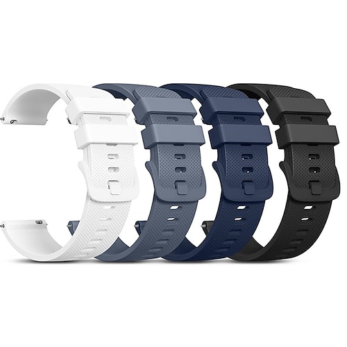 4 pezzi Cinturino per orologio per Garmin Samsung Galaxy Huawei Watch 3 Pro, Watch 2 Classic, Watch GT 3 Pro / 2 Pro / 2e / Runner / Active / 42mm / 46mm, Honor Magnic 2 GS 3i GTS 4,4mini
