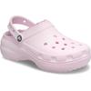 Clog CROCS "Classic Platform Clog", Damen, Gr. 39, rosa, Croslite, casual, Schuhe, mit Warmfutter