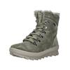 Schnürstiefelette LEGERO "Legero Stiefelette Veloursleder", Damen, Gr. 39, grün (hellgrün), Veloursleder, casual, Schuhe