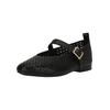 Ballerina CLARKS "Fawna Jane", Damen, Gr. 40, schwarz, Leder, klassisch, Schuhe, in eleganter Ausfertigung mit Komfort-Fußbett