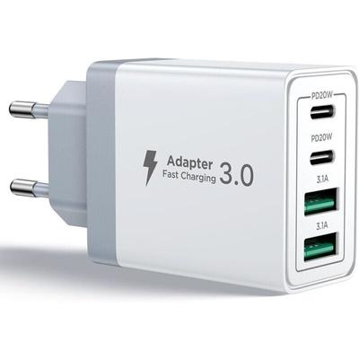 Ymyny - USB-C-Ladegerät, 40 w 4-Port USB-C-Schnellladegerät für iPhone, pd+qc 3.1 a Image