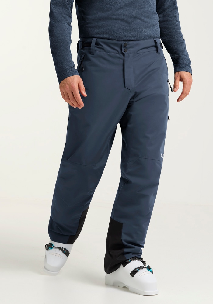 Skihose JACK WOLFSKIN "FLOWLINE 2L INS PANTS M", Herren, Gr. XL (54/56), Normalgrößen, blau (midnightsky), Oberstoff: 100% POLYESTER; Füllung 1: 100% POLYESTER; Futter 1: 100% POLYESTER, Hosen Skihose