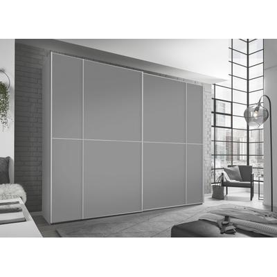 Schwebetürenschrank STAUD "Sonett 200, Made in Germany", grau (hellgrau), B:298cm H:240cm T:68cm, Holzwerkstoff, Schränke, mit vier verschiedenen Ausstattungsvarianten Image